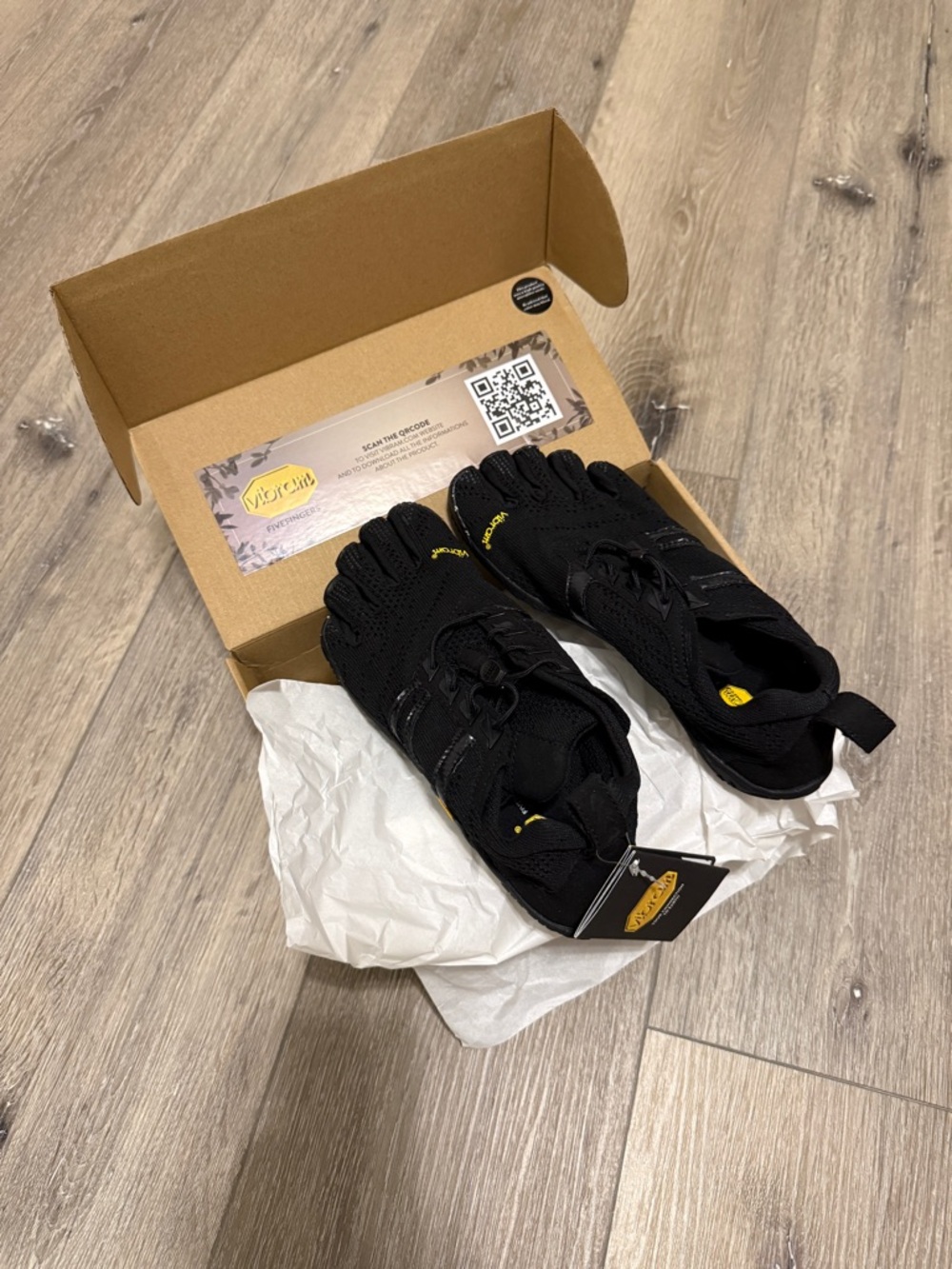 Vibram FiveFingers KMD EVO Women's Black EU 37 New In Box - Picture 3 of 9